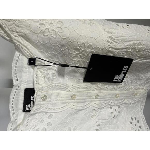 The Kooples Floral Embroidered Peplum Top US Medium / FR 2 NWT $185 - Picture 4 of 7